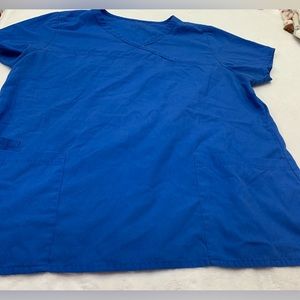 Red panda tee scrub top